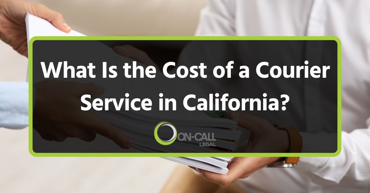 What Is the Cost of a Courier Service in California?