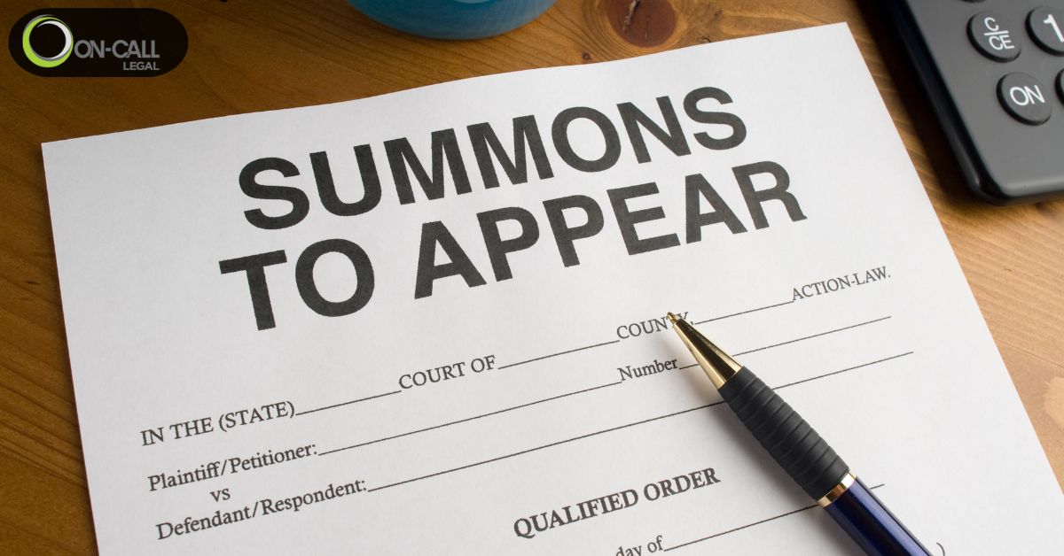 Overview of a Summons